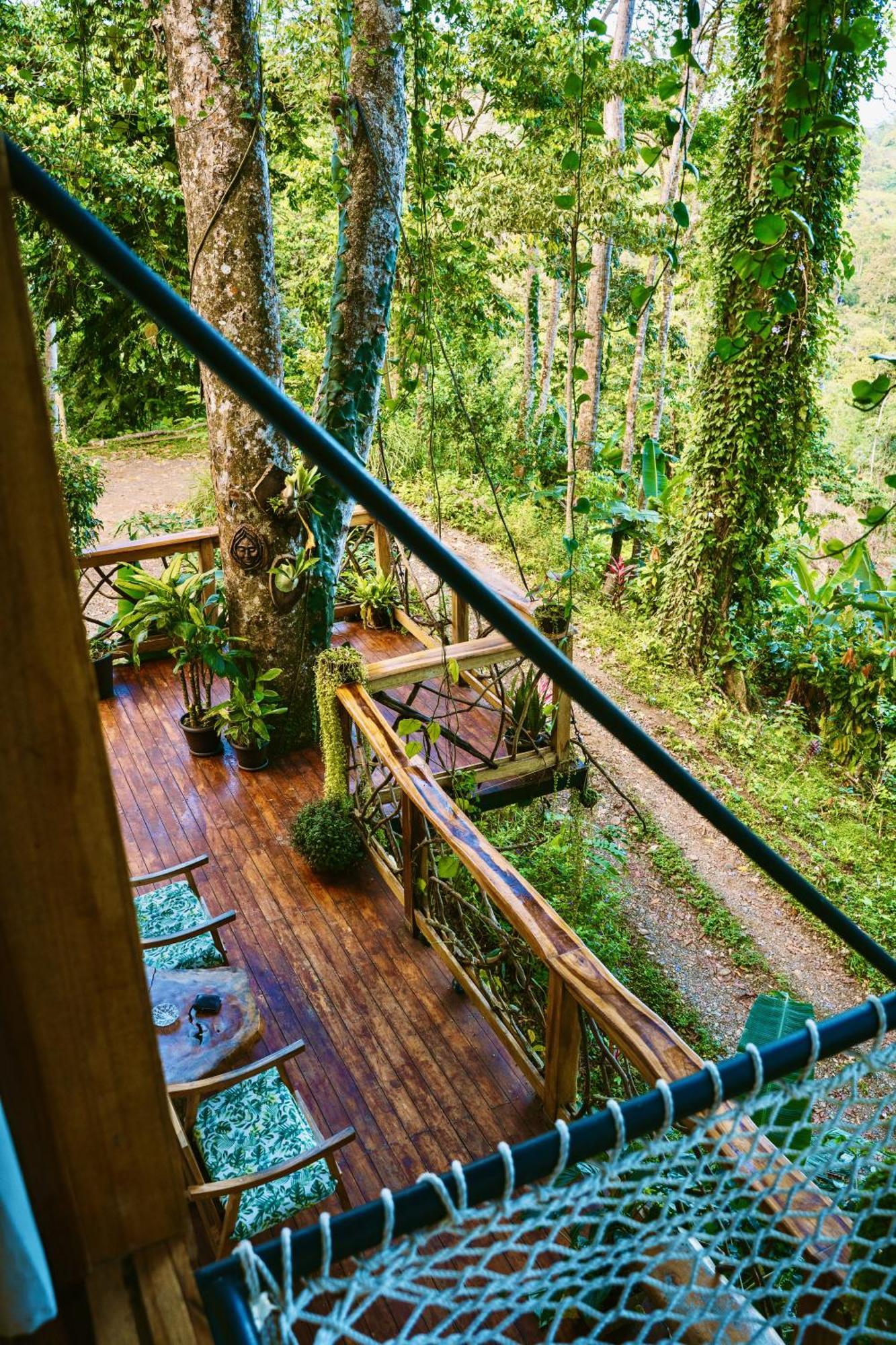 Villa Jungle Spirit Treehouse à Cahuita Extérieur photo