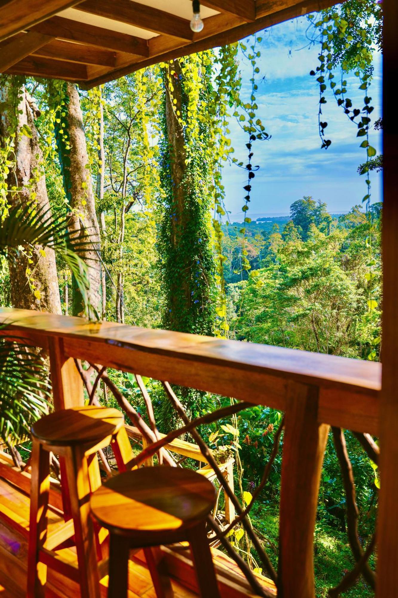 Villa Jungle Spirit Treehouse à Cahuita Extérieur photo
